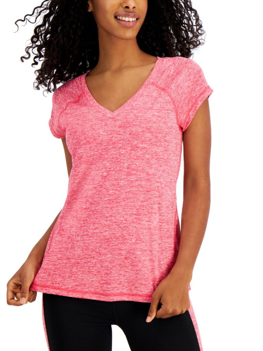 Ideology Womens Heathered Performance T-Shirt